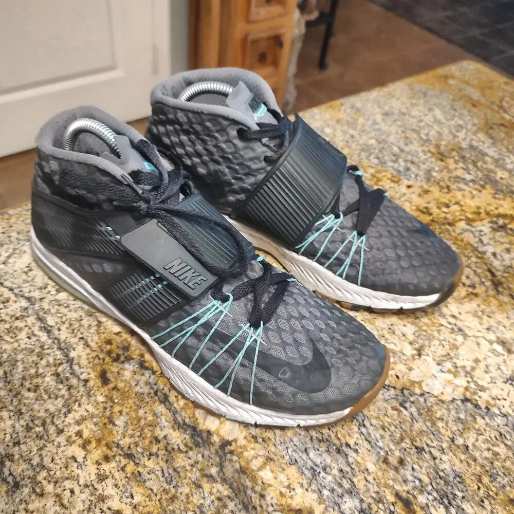 Nike Zoom Toranada Black,Turquoise Grey Athletic Shoes Size 9.5 Model 835657-003